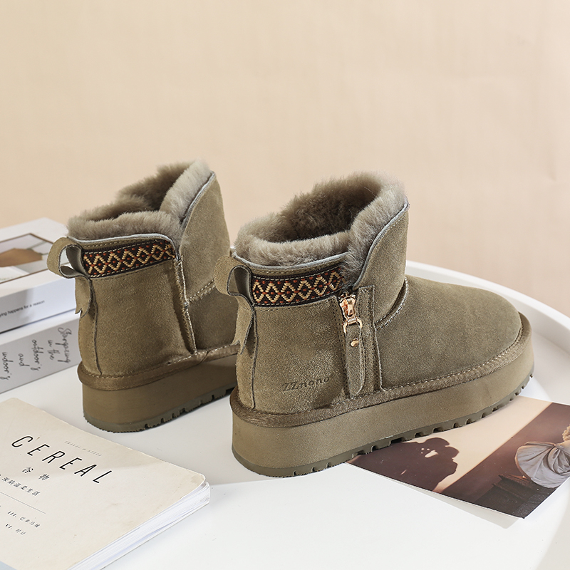 雪地靴女冬季民族风保暖棉鞋