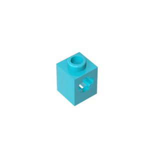 高砖积木零件GDS-2196配件1x1带十字孔砖兼容小颗粒MOC拼插散件