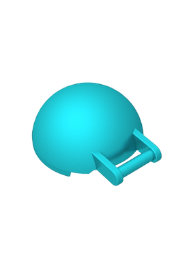 高砖积木零件GDS-90242配件4x4接柄驾驶舱 挡风玻璃罩兼容MOC散件