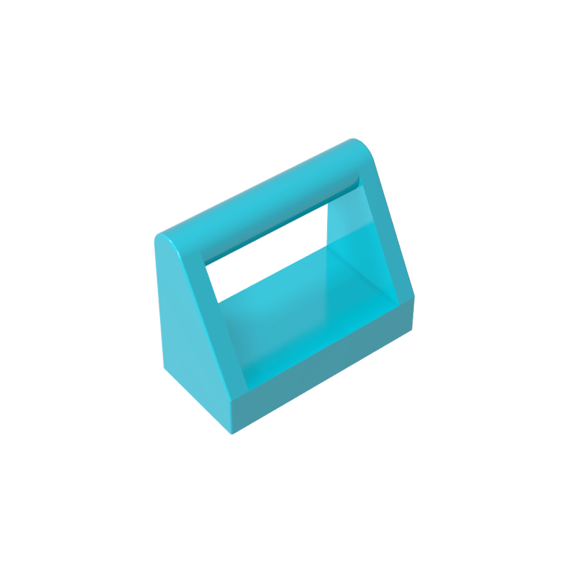 高砖积木零件GDS 顶部带柄板兼容2432小颗粒拼插散件 796配件1x2