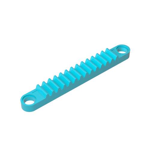 高砖积木零件GDS-1170配件1x8 带栓孔齿轮条兼容6630MOC拼插散件
