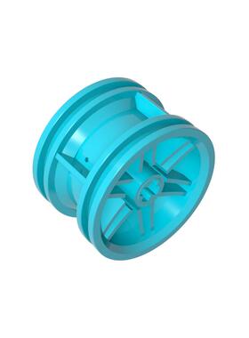 高砖积木零件GDS-1231配件30x20mm 轮毂兼容56145小颗粒拼插散件