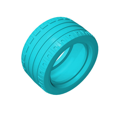 高砖积木零件GDS-1234配件43.2x22mm 轮胎兼容44309小颗粒MOC散件