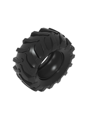 高砖积木零件GDS-2049 56x26mm轮胎兼容70695 MOC散件