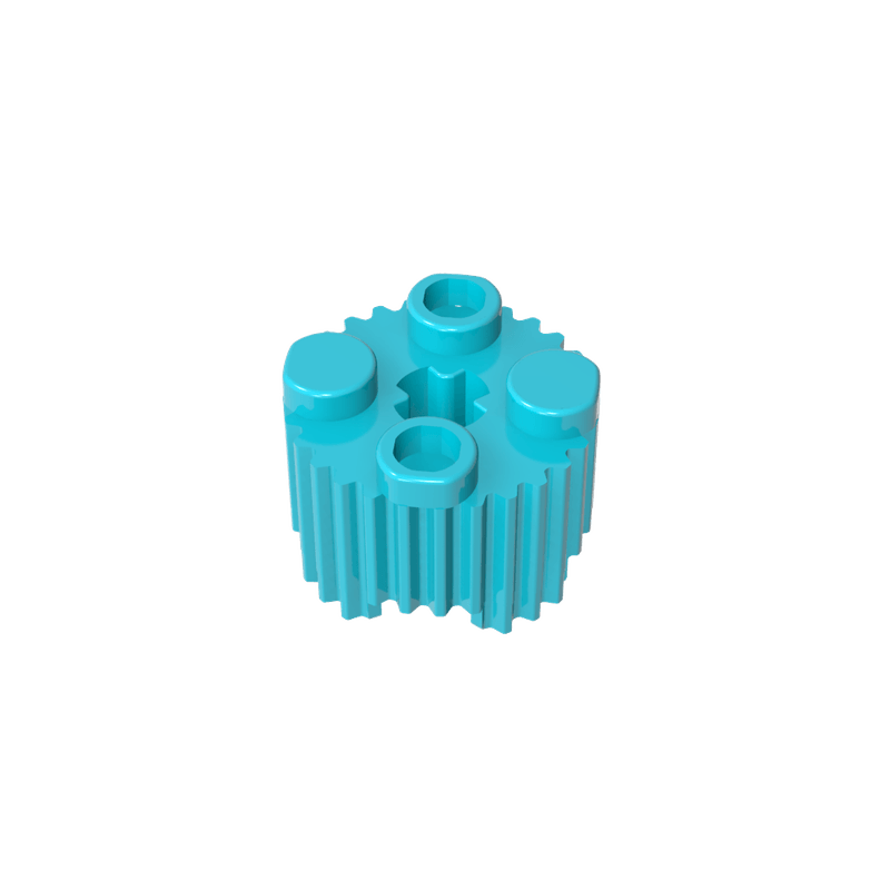 高砖积木零件GDS-748配件2x2带竖条纹兼容92947小颗粒MOC拼插散件