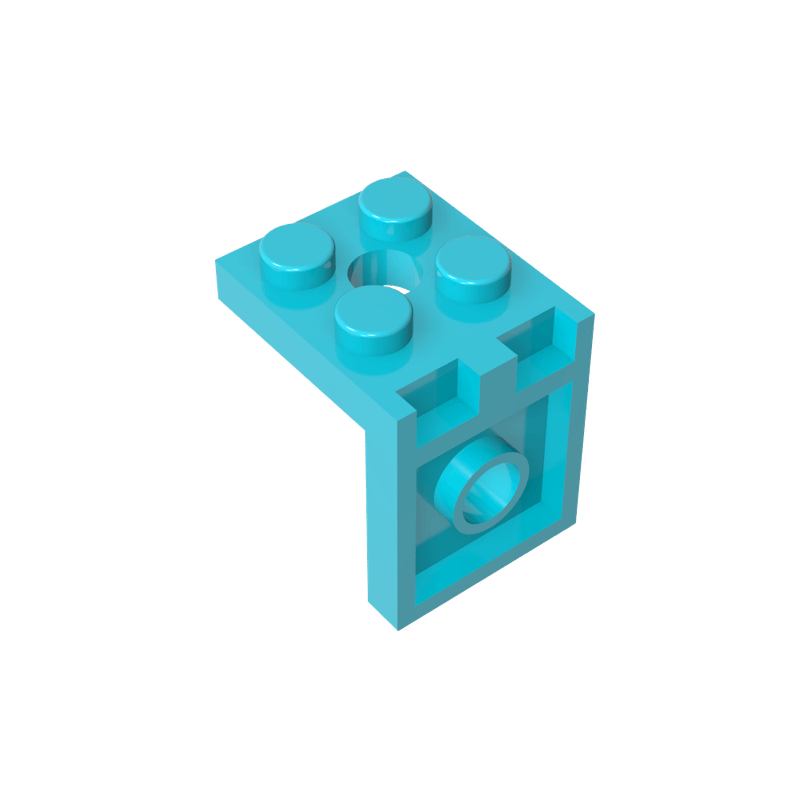 高砖积木零件GDS-1057配件2x2-2x2托架兼容3956小颗粒MOC拼插散件