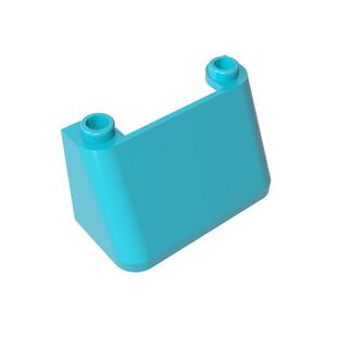 高砖积木零件GDS-1309配件2x4x2 挡风玻璃兼容3823小颗粒拼插散件