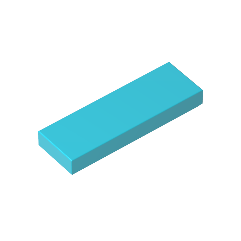 高砖积木零件GDS-562配件1x3 光面板兼容63864小颗粒MOC拼插散件