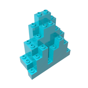 高砖积木零件GDS 2148配件兼容6083小颗粒山顶MOC拼插散件
