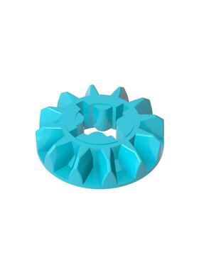 高砖积木零件GDS-1101配件12齿齿轮齿盘 外径12.7兼容6589MOC散件