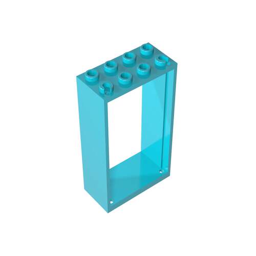 高砖积木零件GDS-1096配件2x4x6 门框兼容60599小颗粒MOC拼插散件