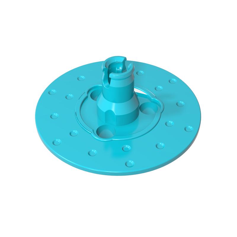 高砖积木零件GDS-1495配件转向车轮毂盘兼容35189小颗粒拼插散件