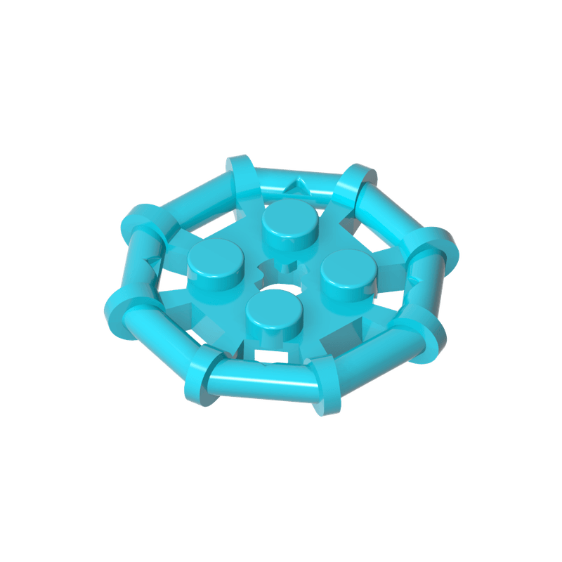 高砖积木零件GDS-1075配件2x2 带八边框板兼容75937-30033散件