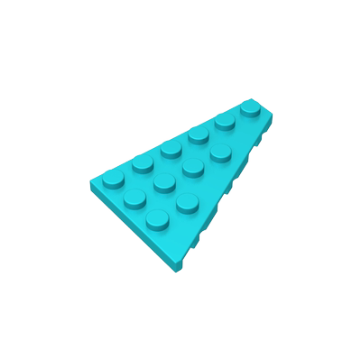 高砖积木零件GDS-90047配件6x4楔形板(右)兼容48205小颗粒MOC散件