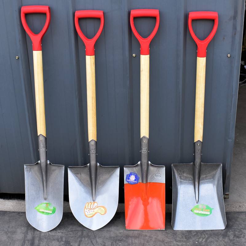 全钢家用铁锹锰钢农用大铁锨一体消防锹户外车载铲植树种菜工具