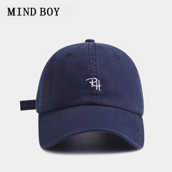 MIND BOY日本设计师联名款鸭舌帽女高品质字母刺绣棒球帽软顶帽子