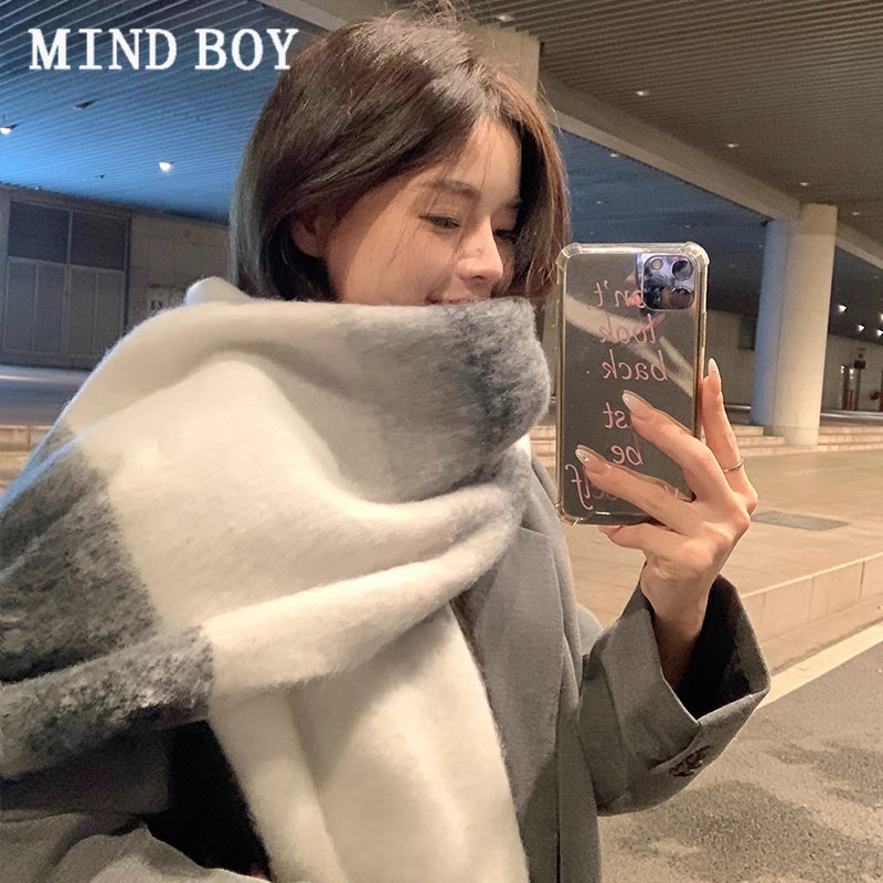 MIND BOY2026秋冬季新款加厚大围巾女士韩版学生百搭披肩保暖围脖