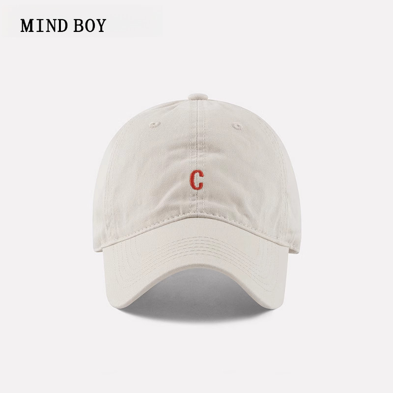 MIND BOY日本设计师联名款字母棒球帽女春夏季显脸小鸭舌帽子潮牌