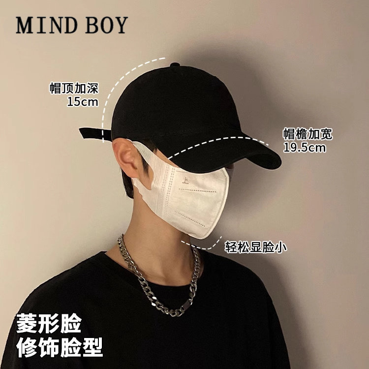 MIND BOY棒球帽子大头围男春季新款加深显脸小鸭舌帽女韩版百搭潮
