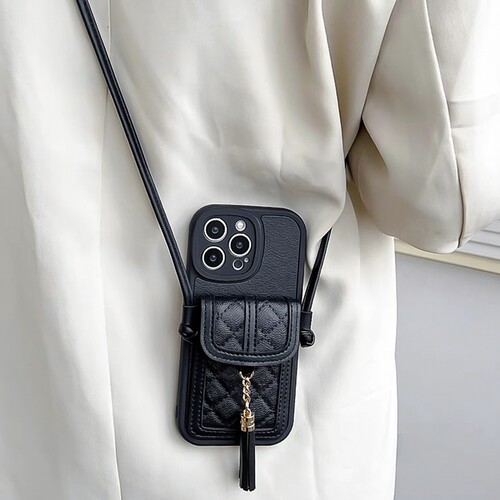 硅胶软壳日韩简约ins流苏菱格