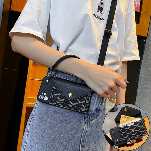 硅胶软壳日韩简约鱼鳞纹黑色