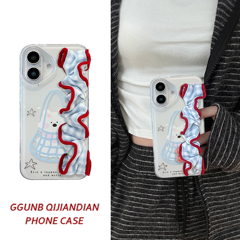 网兜小白狗适用vivox300pro手机壳x200/100高级90保护套x80/70简约s20/19小众18/17防摔s16软15