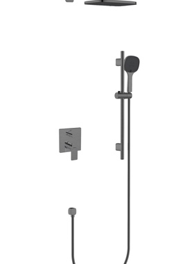 门店款JOMOO九牧37311暗装花洒除垢方形隐藏式花洒枪灰37349恒温