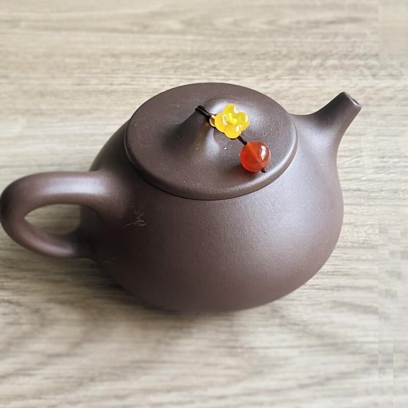 茶壶小提溜高端紫砂壶盖吊坠装饰品桂花挂件西施石瓢盖碗通用配件