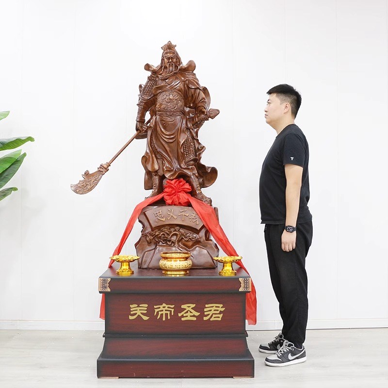 特大关公像公司招财摆件落地武财神家居供奉玄关摆设乔迁开业礼品