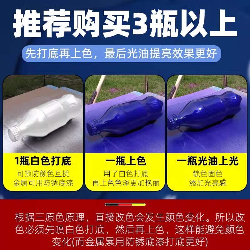 紫色喷漆罐手摇自动喷漆防锈防腐金属漆塑料翻新改色专用小瓶油漆