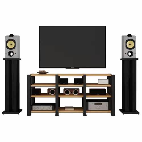 包邮影音柜功放架机柜器材电视柜音响柜激光电视双机位三机位影院