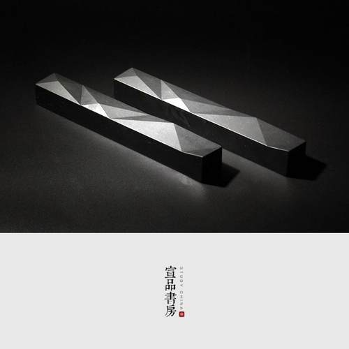 新款包邮镇纸石头砚石雕刻创意几何设计文房四宝压纸书法国画毛笔