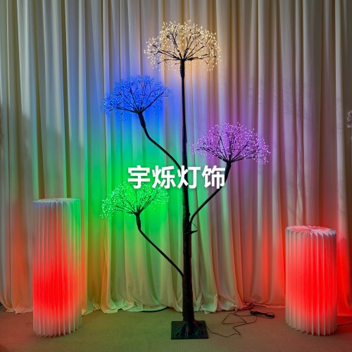 户外防水铜丝发光树落地灯
