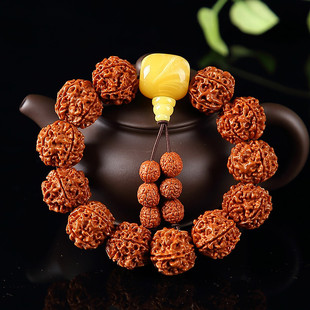 大金刚菩提盘玩手串爆肉纹菩提子原籽男士文玩核桃佛珠手链手串男