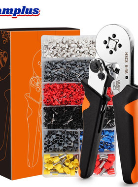 接线端子欧式压线钳电线接线头链接器VE管型针型鼻子电工专用工具