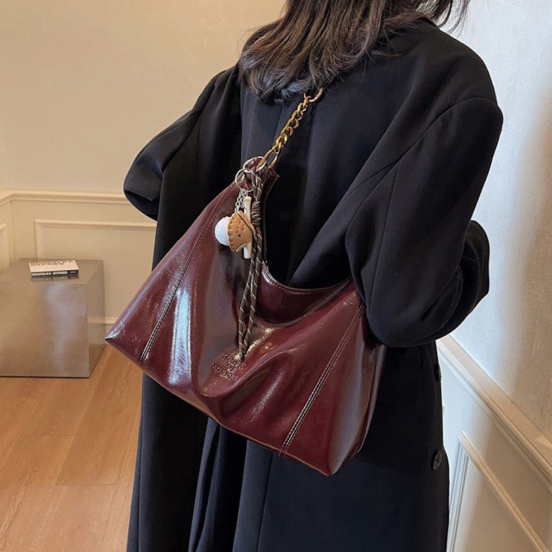 高级感托特包大容量女包包2026新款单肩腋下包红色结婚包包新娘包
