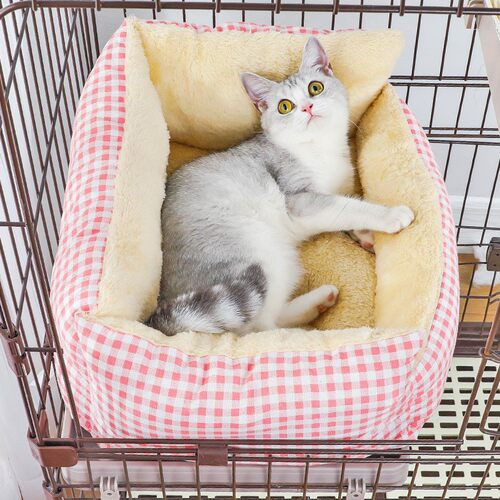 冬季加绒加厚保暖猫笼垫