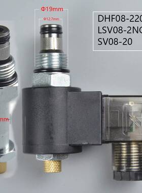 液压螺纹插装电磁阀保泄压二位二通常闭DHF08-220H(LSV08-2NCPM