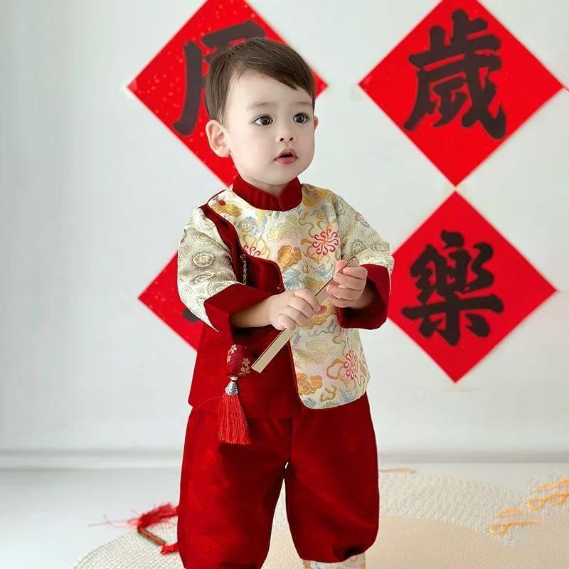 儿童汉服套装新款男宝周
