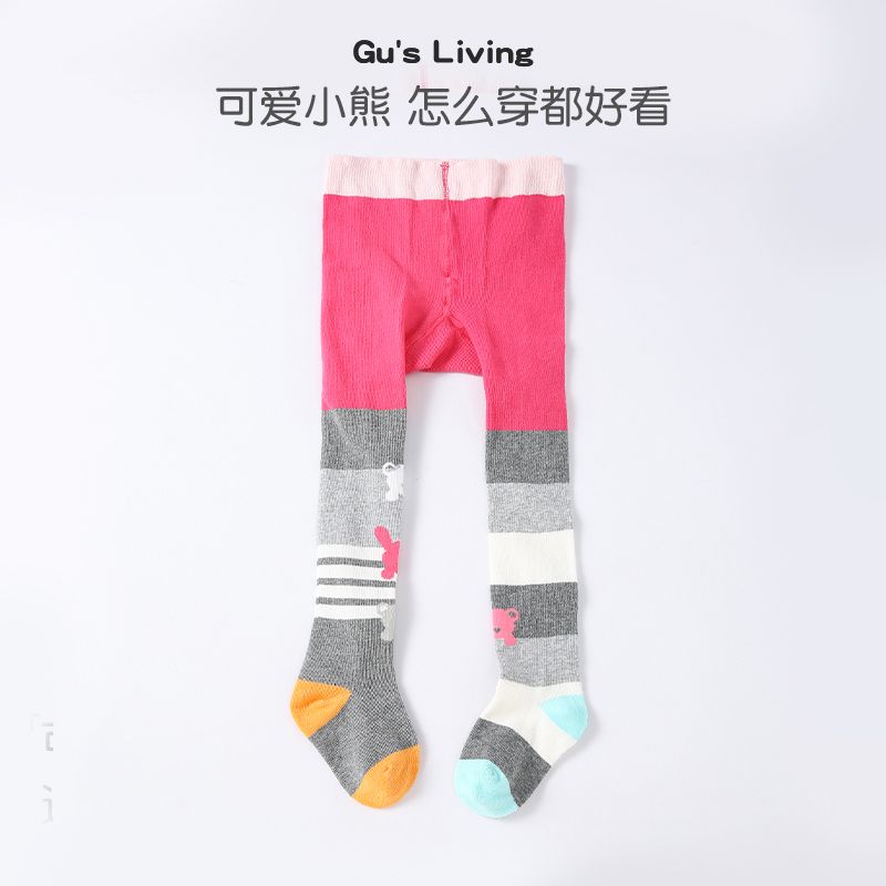 女童条纹春秋纯棉新款宝