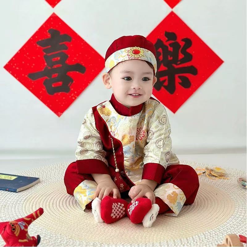 儿童汉服套装新款男宝周