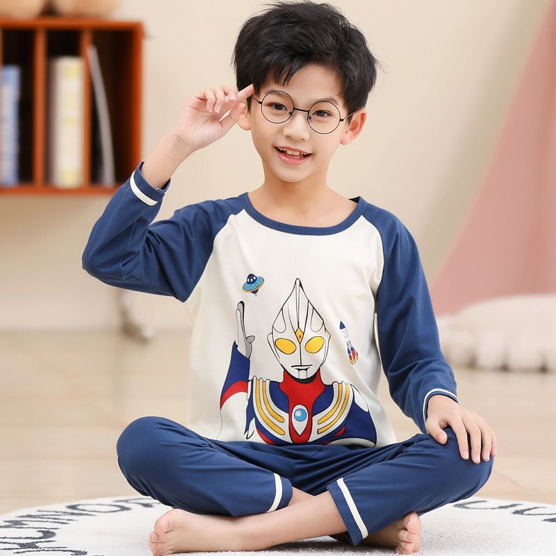 儿童睡衣男童春秋夏季薄