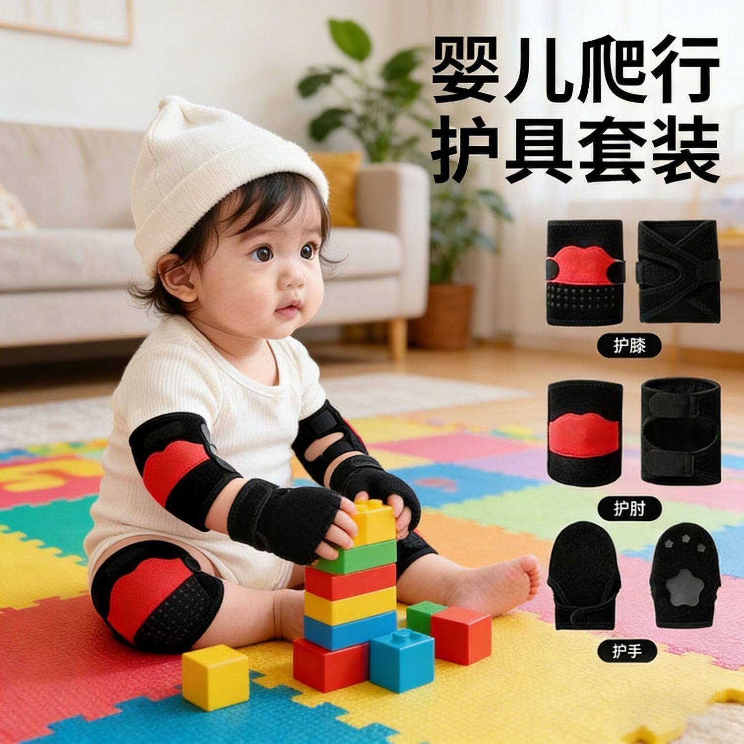 婴幼儿爬行防护夏季宝宝