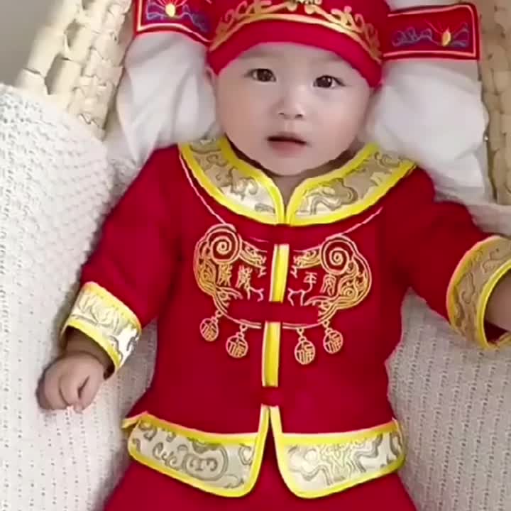 夏宝宝周岁礼服男女满月