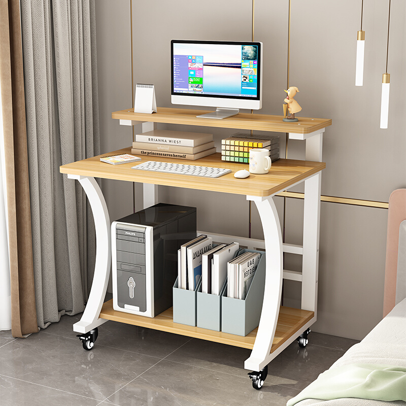 定制小户型迷你电脑桌家用台式机书桌可移动电脑台60长74现代简约