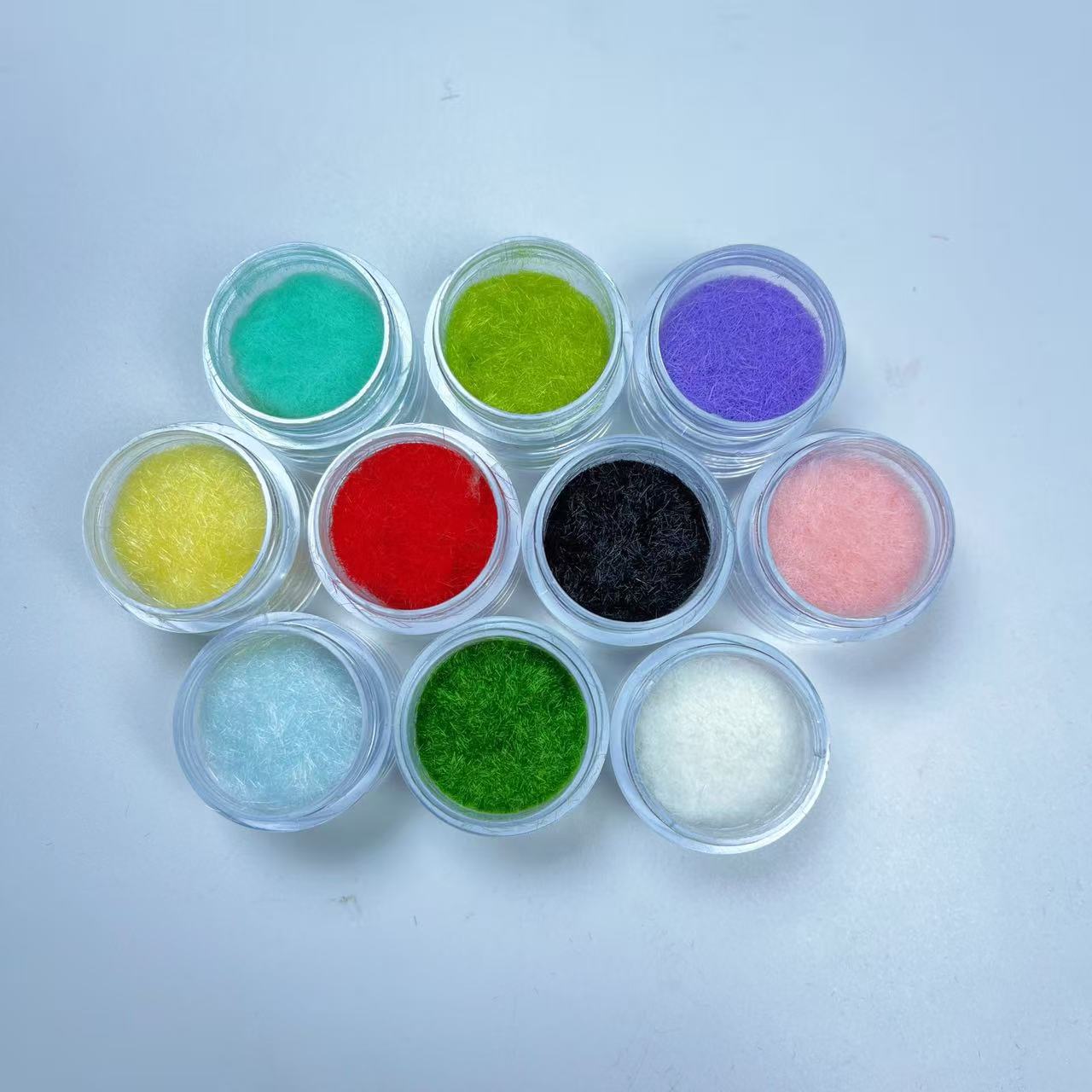 造物即视3mm植绒粉捏捏粉粘土手工毛绒玩具制作