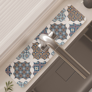 2025新款水龙头厨房台面沥水垫长条洗漱台吸水条洗手台吸水垫定制