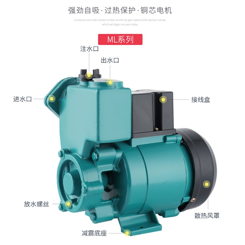 125W三相电船用自吸泵  380V工业电自吸泵 设备配套小水泵旋涡泵