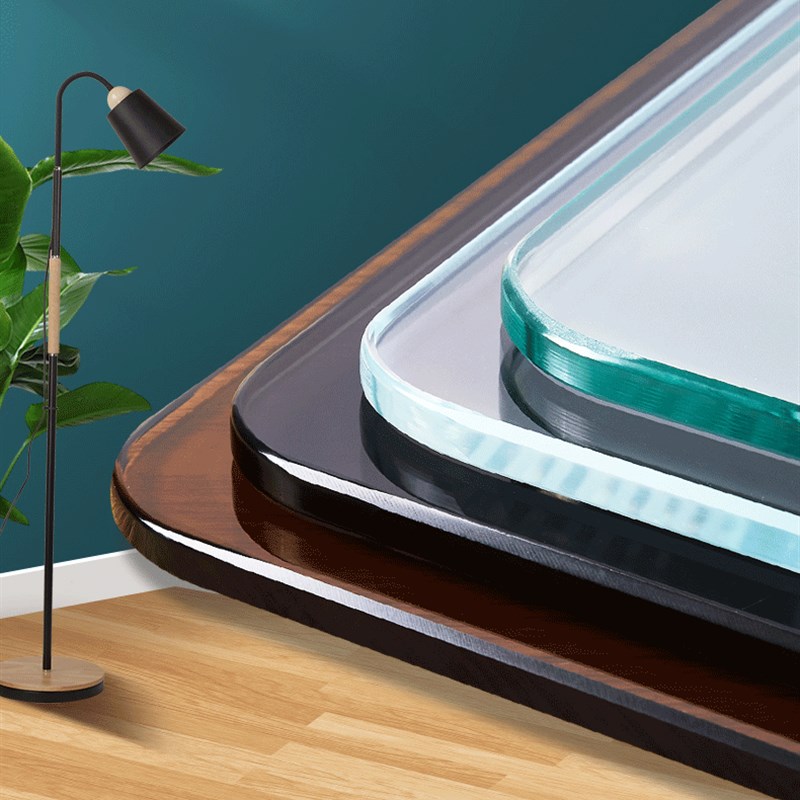 定制钢化玻璃定做钢化玻璃桌面板茶几玻璃面餐桌玻璃台面圆长方形