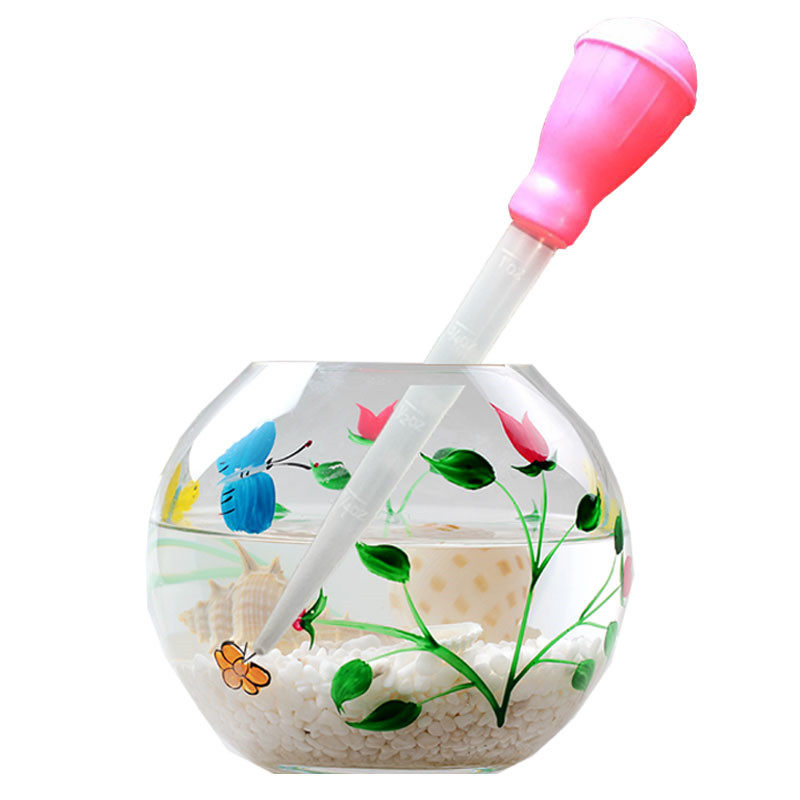 鱼缸吸便器多功能迷你换水器小型鱼缸吸除粪便换水吸管珊瑚喂食器